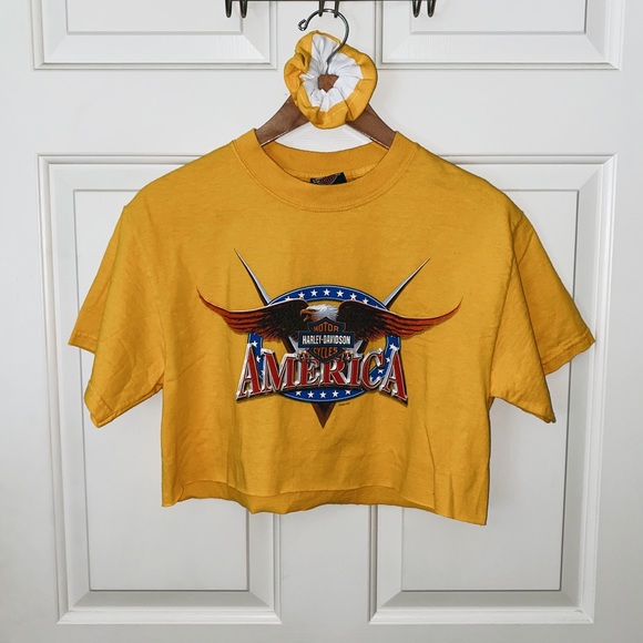Harley-Davidson Tops - Harley Davidson Crop Top/Scrunchie Set